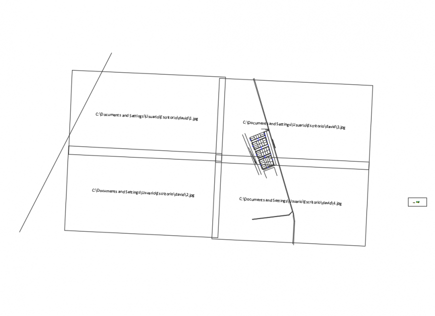 Urban site plan with location map and landscaping details dwg file