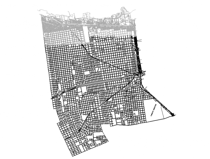 Urban town planning and site plan cad drawing details dwg file
