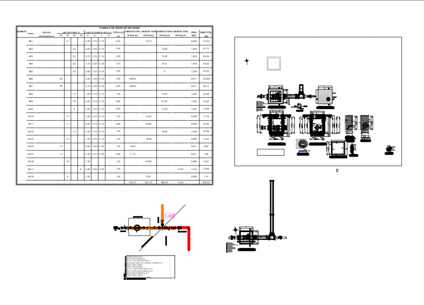 Valve chamber camera installation details of four corner with construction dwg file