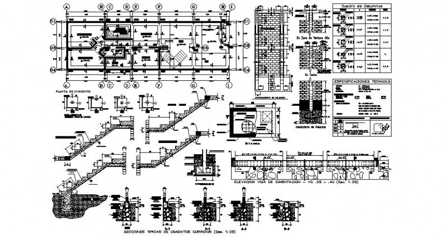 Various RCC structural units drawings 2d view autocad file