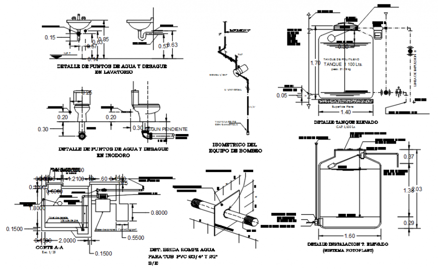 Various sanitary units detailing CAD drawings in autocad file