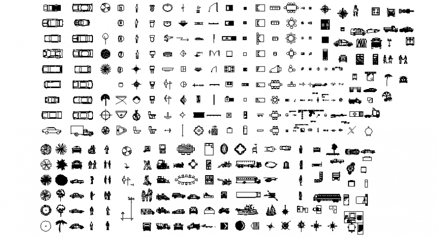 Various units drawings detail 2d view AutoCAD software file