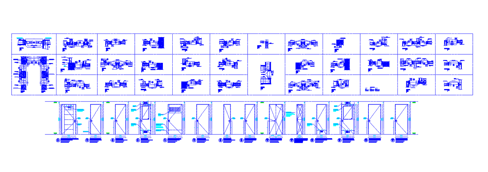 various sizes of Door Design Details ,Download Autocad DWG file.