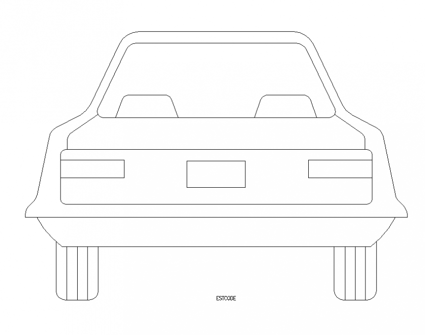 Vehicle Car CAD block layout autocad file