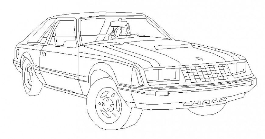 Vehicle block of car drawings transportation units dwg file