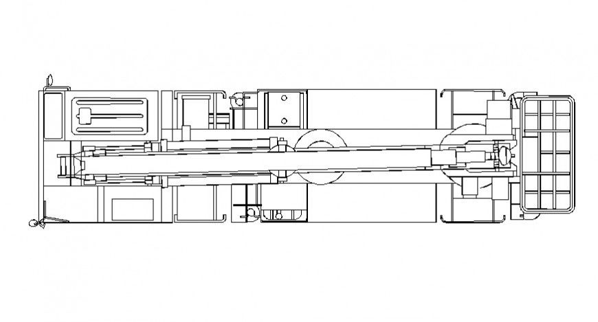Vehicle blocks detail 2d view drawing in autocad software