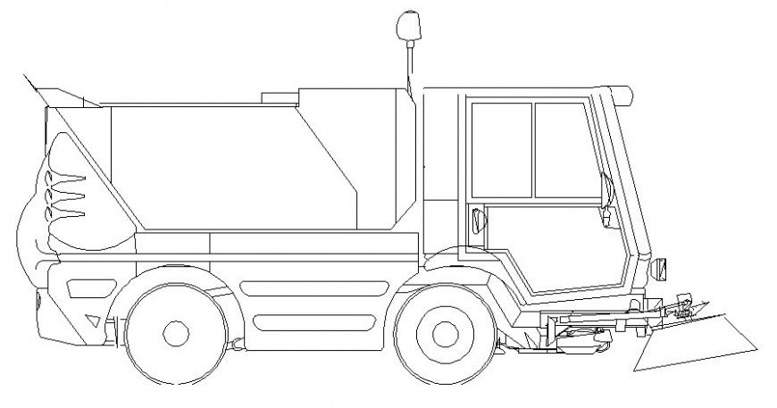 Vehicle blocks details drawing 2d view in autocad