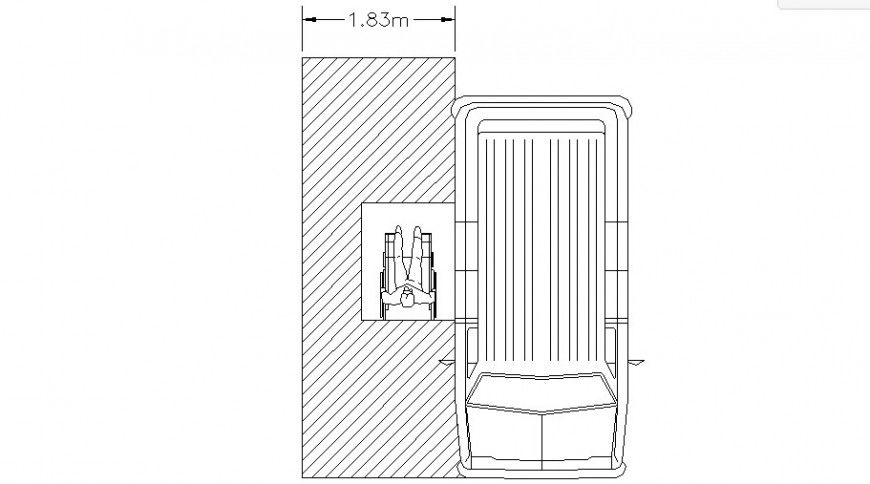 Vehicle blocks drawing 2d view Autocad file