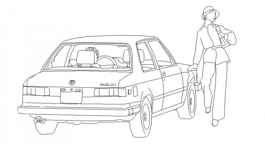 Vehicle blocks drawings of car details in autocad software file