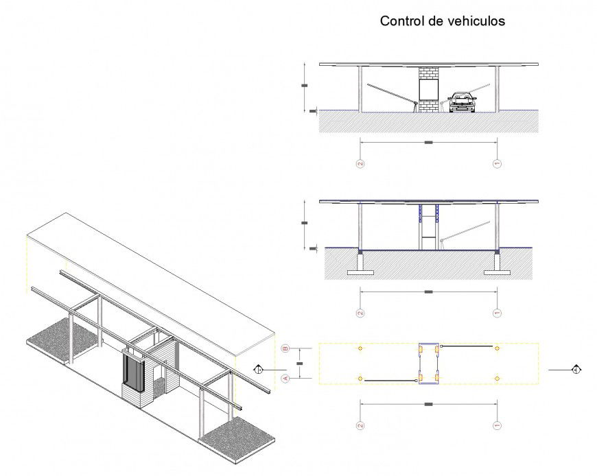 Vehicle control plan and elevation layout file