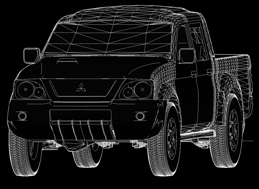 Vehicle units detail elevation 3d model layout autocad file