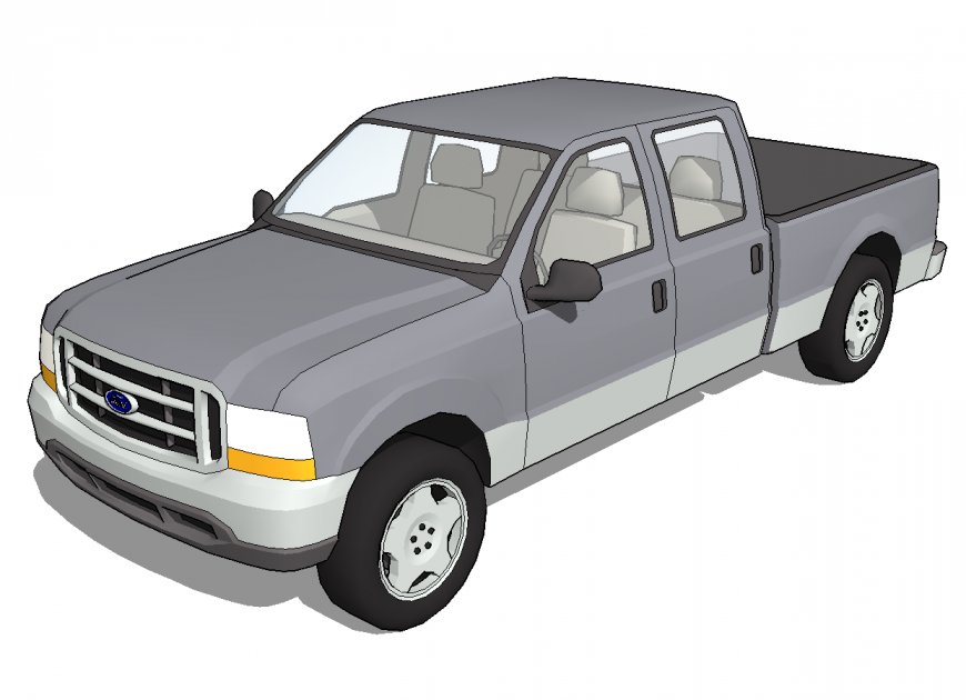 Vehicle units detail elevation 3d model layout sketch-up file
