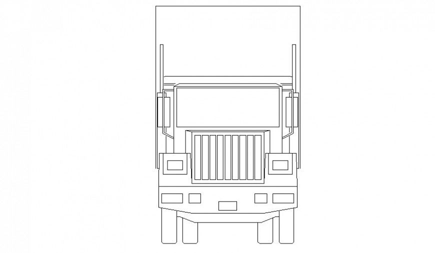Vehicle units drawing details 2d view in autocad software