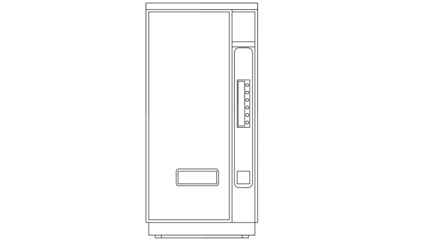 Vending machine elevation model