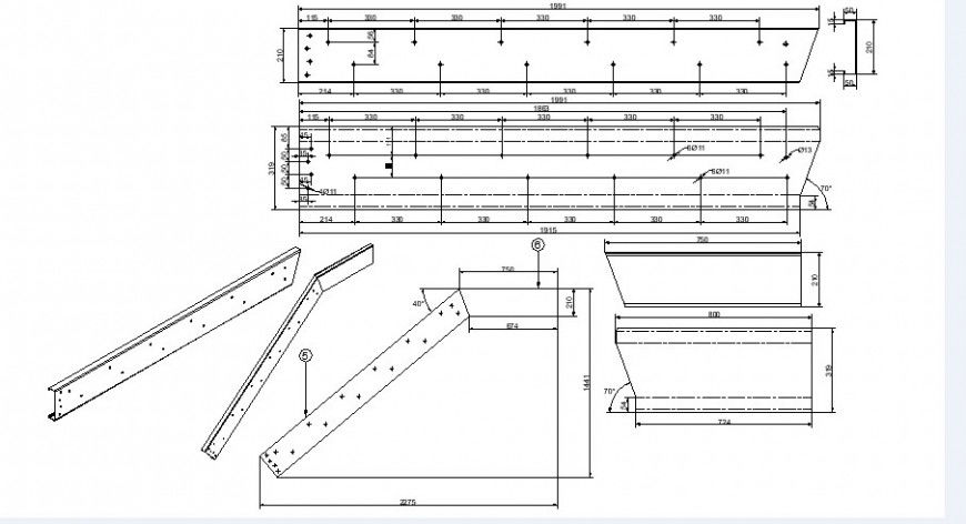 Ventilated window frame and installation drawing details dwg file