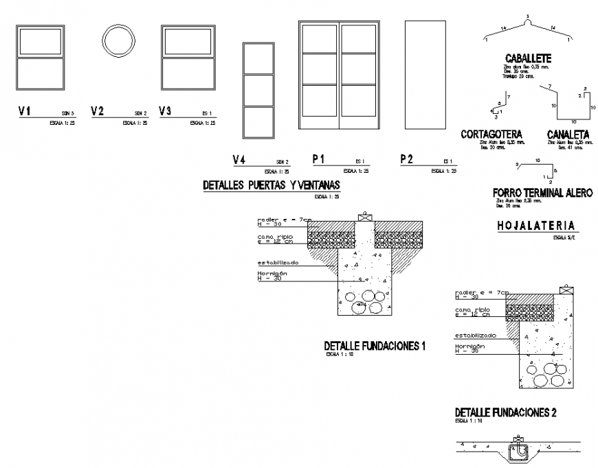 Ventilation and construction drawing in dwg file.