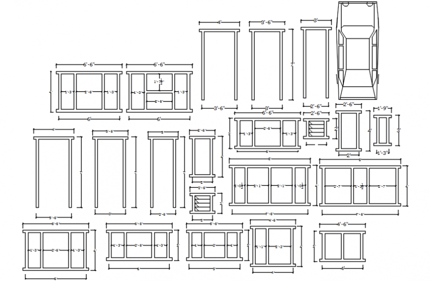 Ventilation and windows sectional files