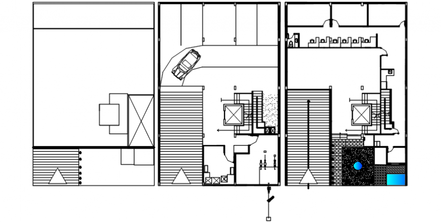 veranda and spacing and furniture detail plan file