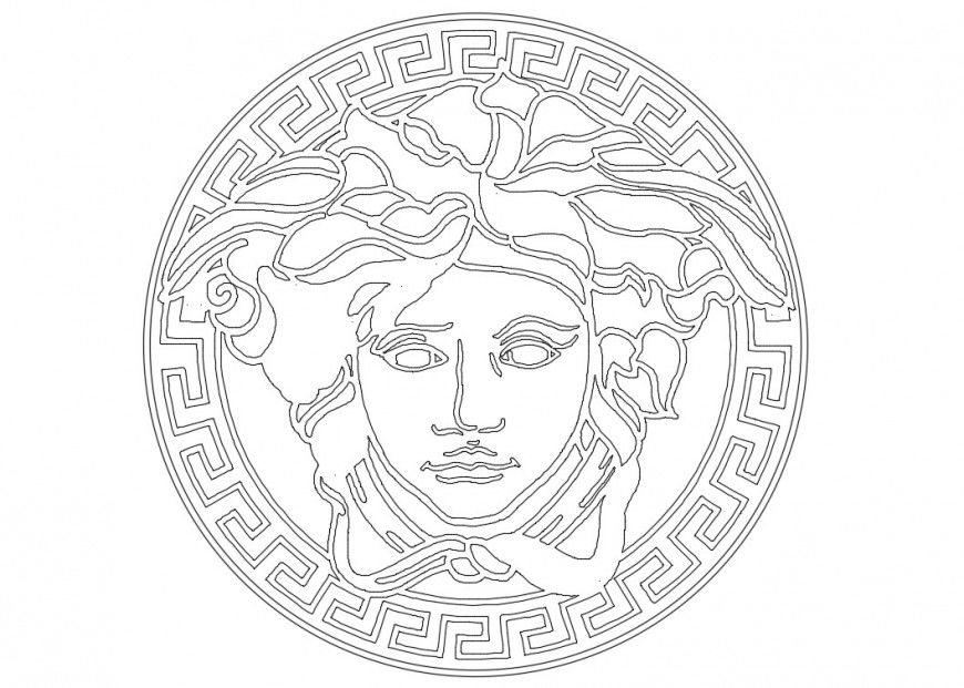 Versase logo elevation block cad drawing details dwg file