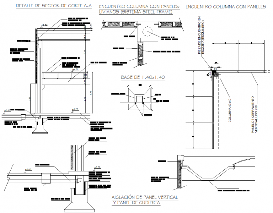 Vertical panel insulation and cover panel autocad file