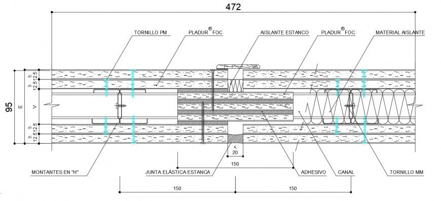 Vertical wood door frame structure cad drawing details dwg file