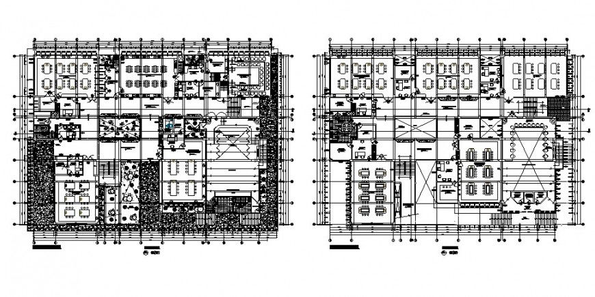 Veterinary institute floor plan distribution cad drawing details dwg file