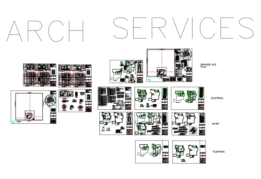 Villa detailed architecture project with elevation, section, plan, structure etc details dwg file