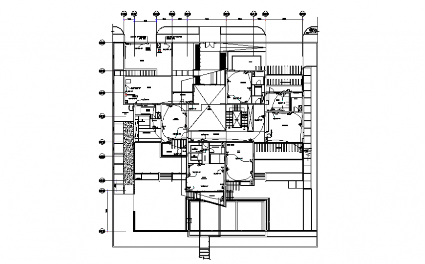 Villa first floor power detail layout file