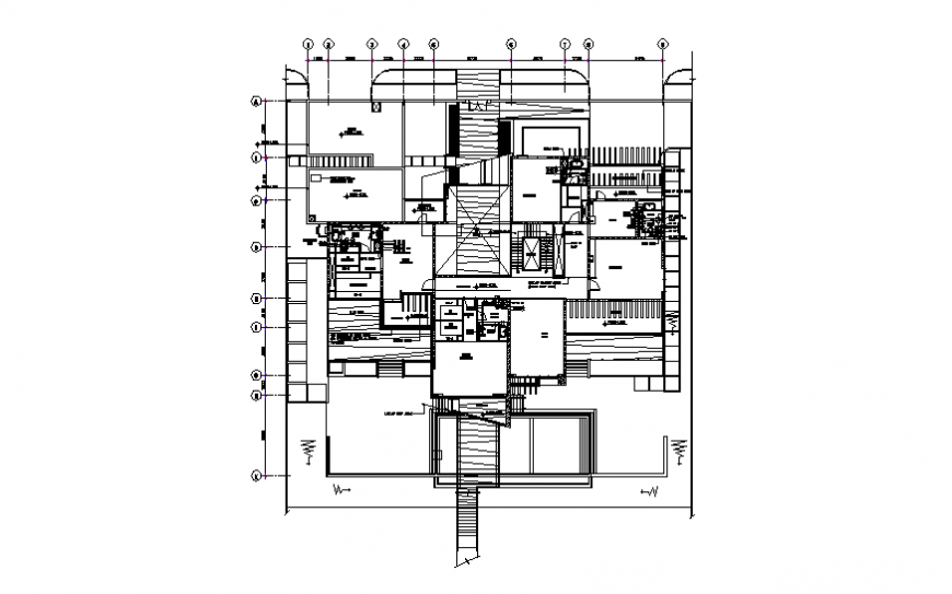 Villa first floor water service layout file