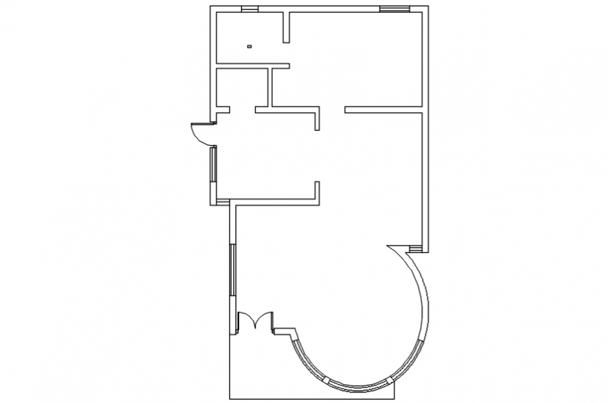 Villa general plan in AutoCAD file