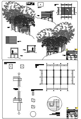 vista site in coastal hill side park for tourism design drawing
