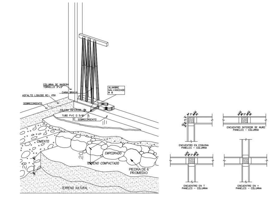 Vivinda housing landscaping details of pedestal constructive details dwg file