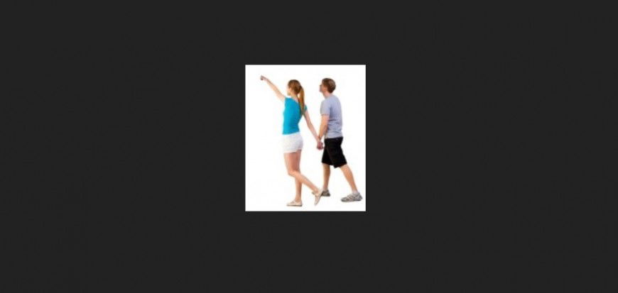 Walking couples detail 3d model layout file