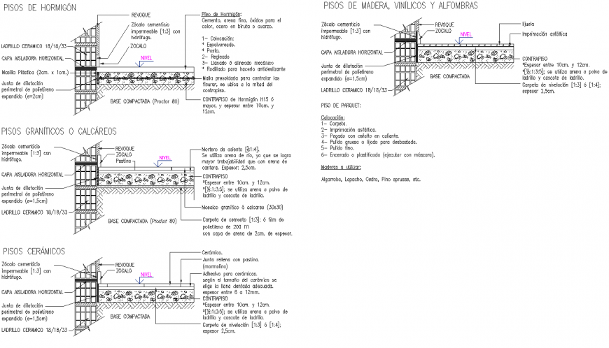 Wall and floor section layout file