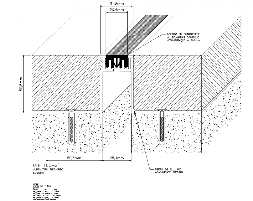 Wall and foundation joint section layout file