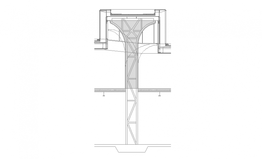 Wall construction cad drawing detail dwg file
