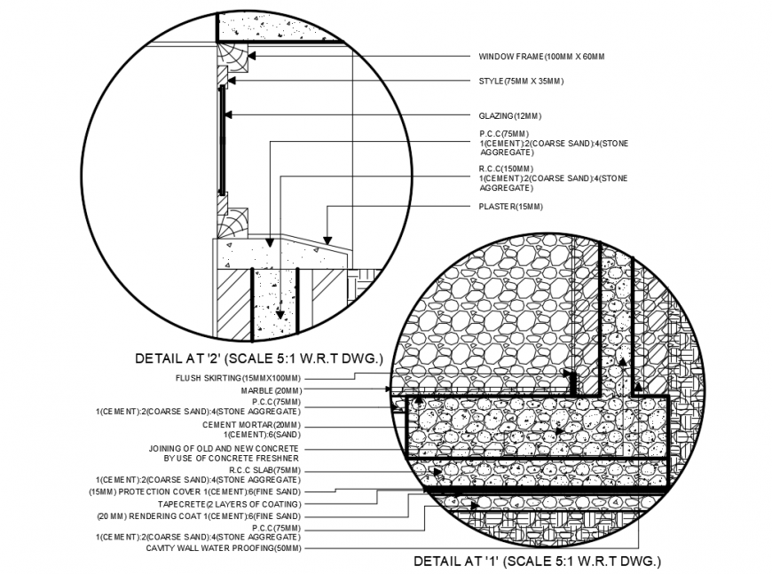 Wall construction prefabrication insulation cad drawing details dwg file