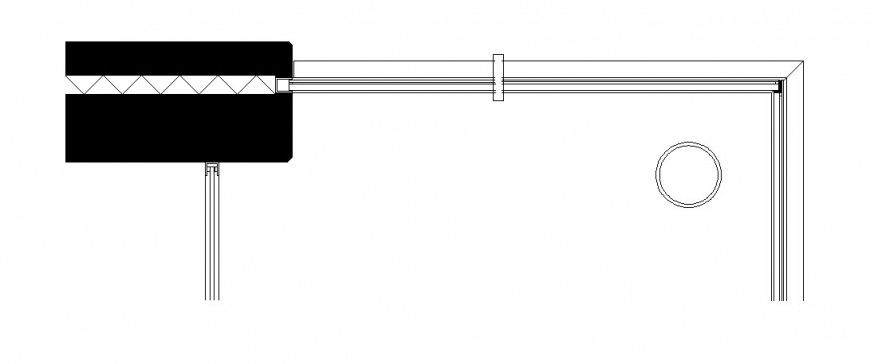 Wall cut section construction cad drawing details dwg file