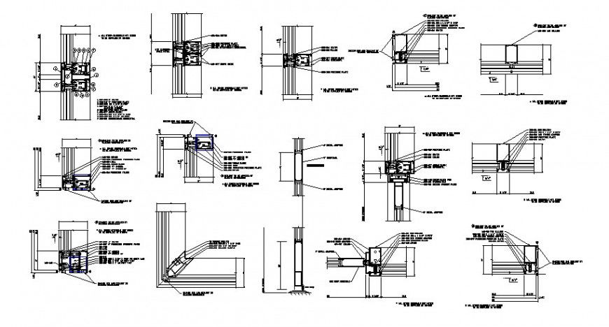 Wall cuts and retaining wall construction details dwg file