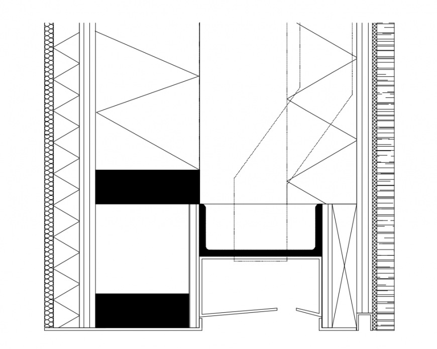 Wall joints construction cad drawing details dwg file