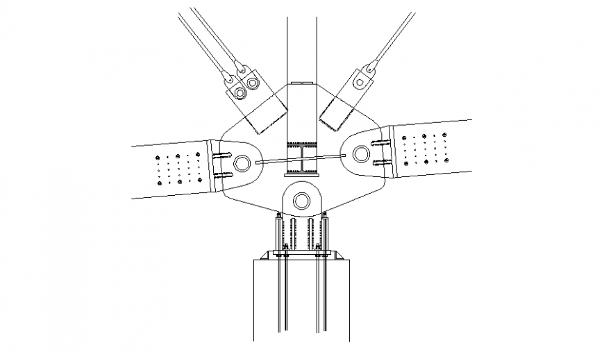 wall joints structure details dwg file