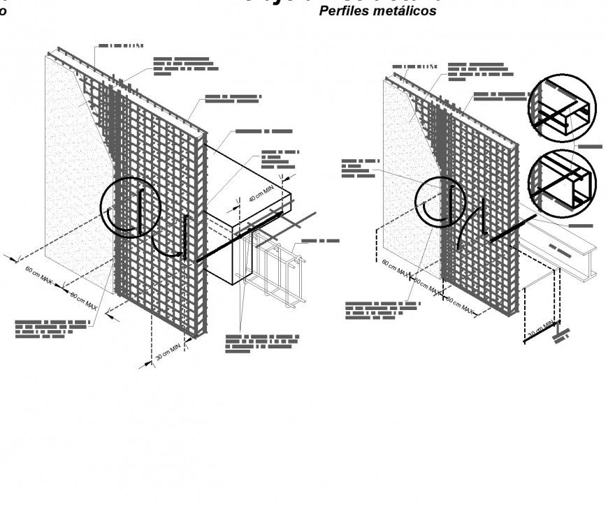 Wall reinforcement plan detail layout file