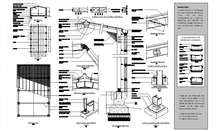 Wall section roof plan