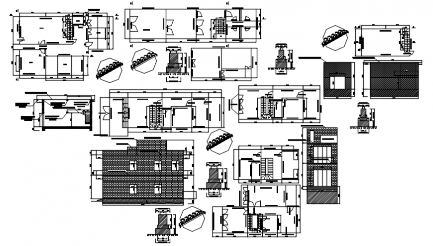 Wall with elevation different joint in AutoCAD software
