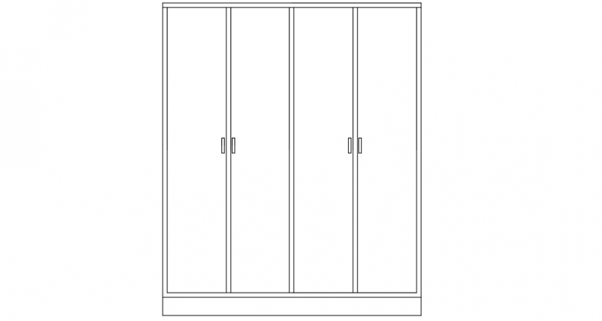Wardrobe unit elevation model