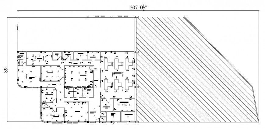 Warehouse distribution plan 2d drawing details dwg file
