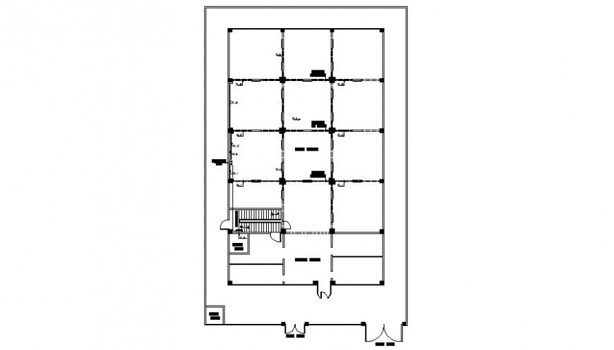 Warehouse distribution plan cad drawing details dwg file