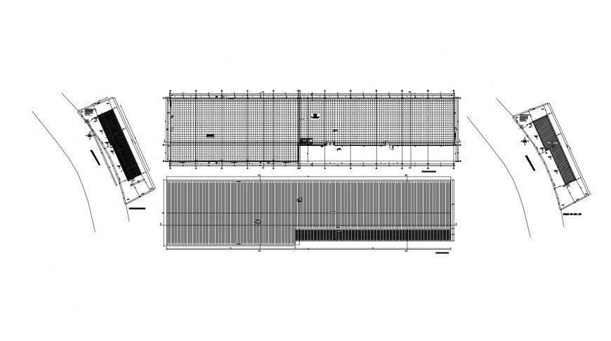 Warehouse floor plan and site plan cad drawing details dwg file