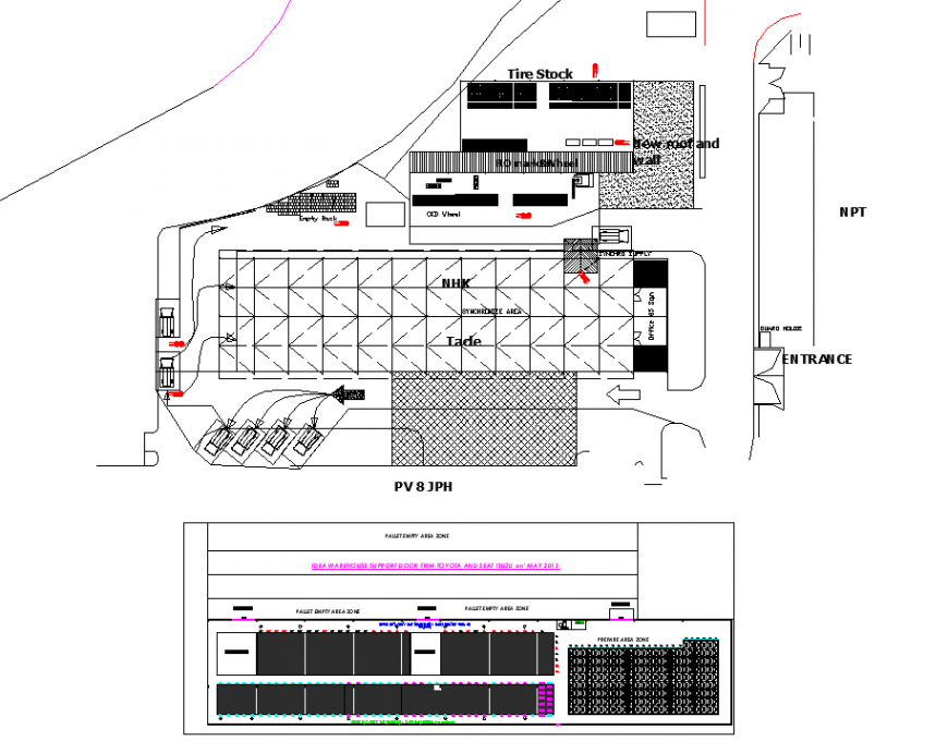 Warehouse support door from royora and seat isuzu detail dwg file