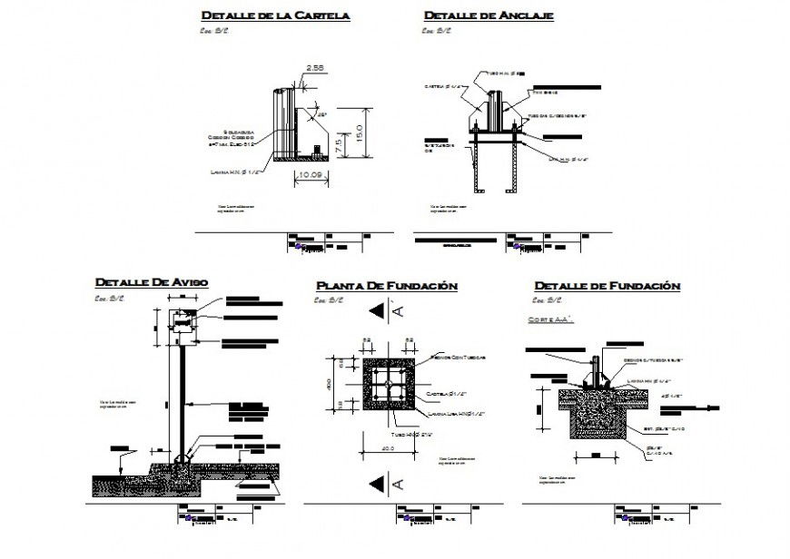 Warn stop ped bus section autocad file